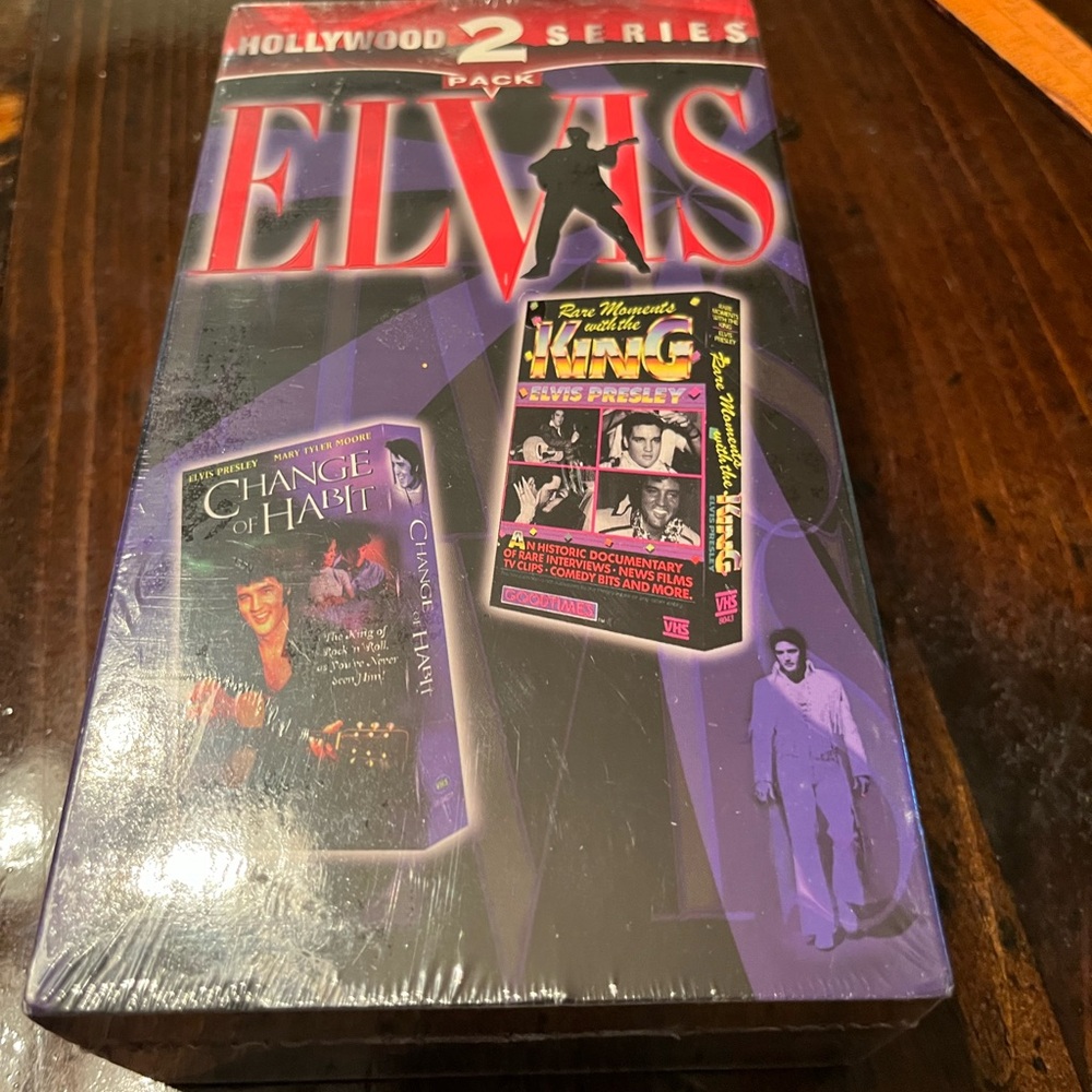 Elvis Hollywood Series 2-Pack VHS Set - Purple and Black